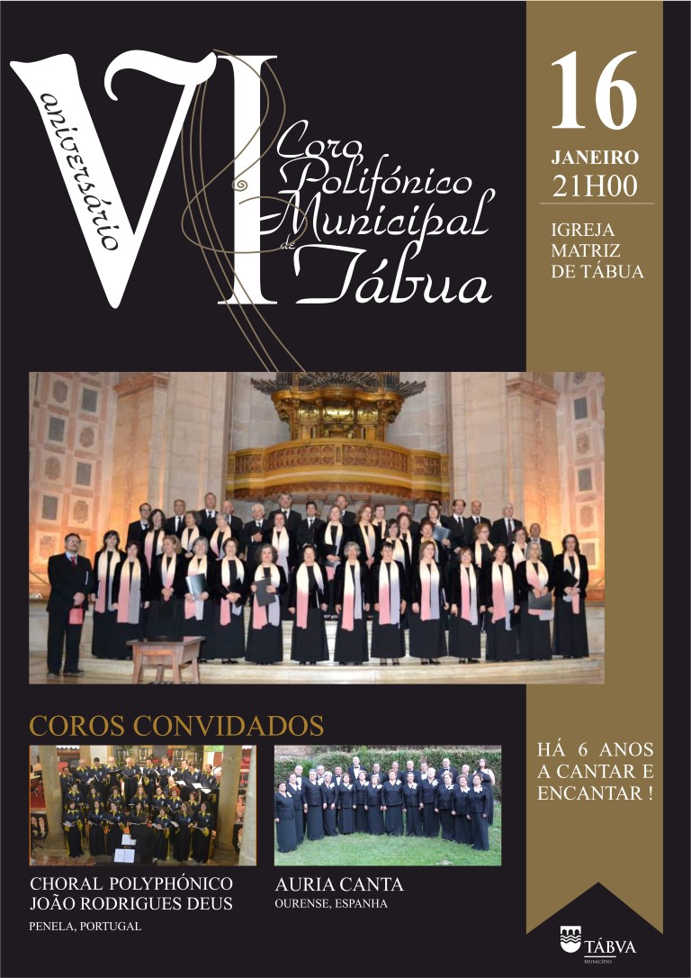 cartaz 6 aniversario coro polifonico municipal de tabua 2016