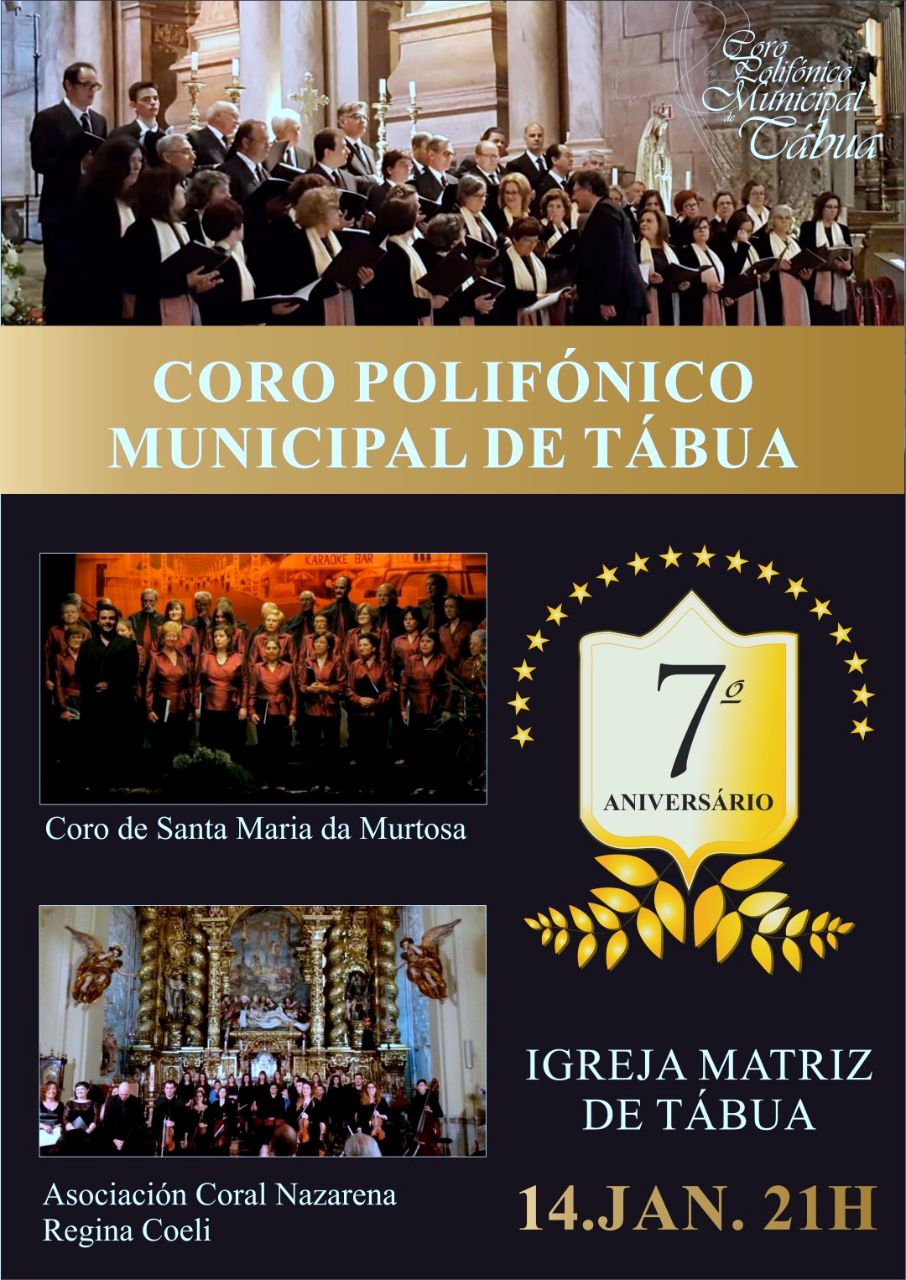 cartaz 7 Aniversário Coro Polifónico Municipal de Tábua