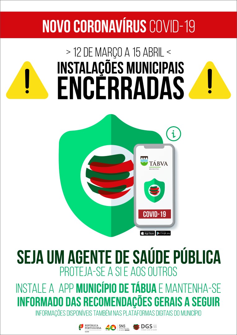 instalações municipais encerradas covid19