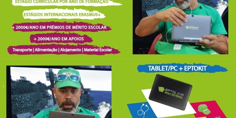 PC/Tablet, inúmeros incentivos e prémios de mérito escolar para novos alunos da Eptoliva