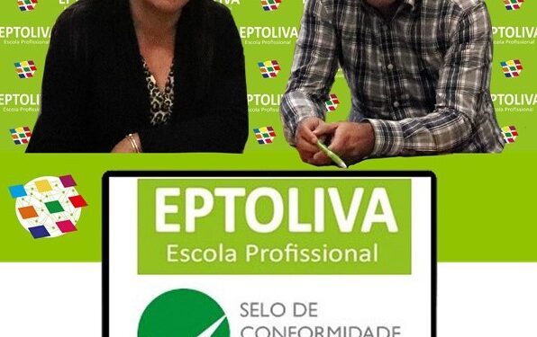 Eptoliva certificada com Selo de Garantia da Qualidade na Educação e na Formação Profissional