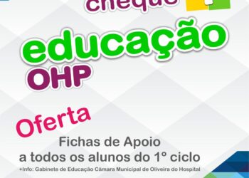 Câmara Municipal de Oliveira do Hospital oferece cadernos de exercícios aos alunos do 1º CEB
