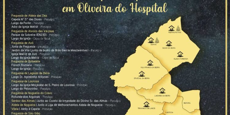 Oliveira do Hospital convida a percorrer a Rota dos Presépios e Cepos de Natal