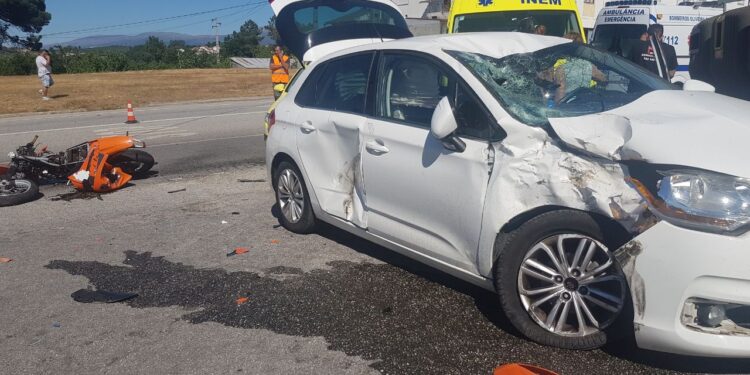 Ferido grave em acidente com motociclista
