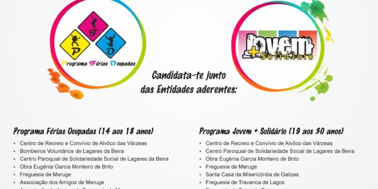 Jovens podem candidatar-se ao programa “Férias + Solidárias” até 8 de julho