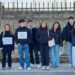 Alunos da Escola Secundária de Oliveira do Hospital manifestaram-se em solidariedade com a luta dos professores