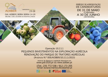 GAL ADIBER procede à abertura de concursos para apresentação de candidaturas na Região da Beira Serra, no âmbito do PDR2020