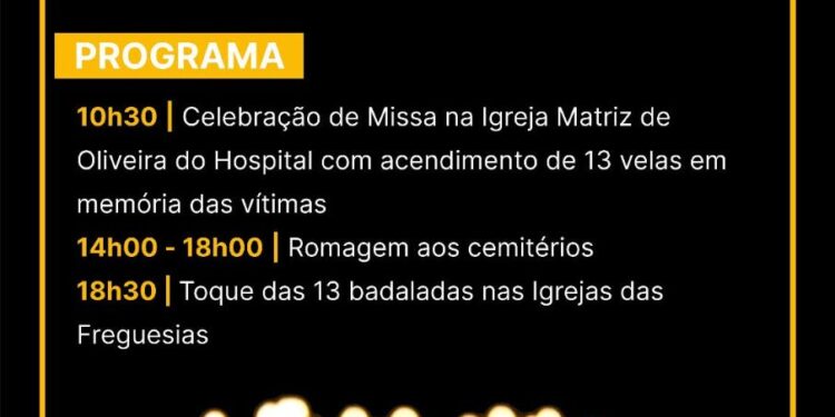 Município de Oliveira do Hospital presta homenagem às vítimas do incêndio de 15 de Outubro de 2017