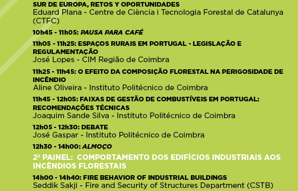 Resultados de projeto de investigação sobre prevenção de incêndios em zonas industriais são apresentados em Coimbra