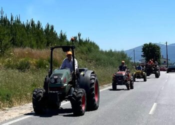 Mais de 40 tratores percorreram, este domingo, várias localidades do concelho