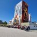 Mural em memória do grande incêndio de 15 de Outubro de 2017 não deixa ninguém indiferente em Oliveira do Hospital