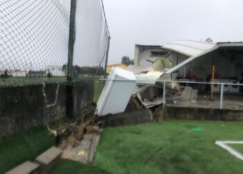 Chuva provoca derrocada e ameaça infraestruturas do CDR Vasco da Gama