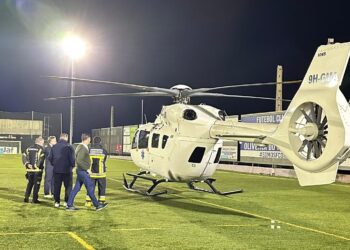 Mulher entra em paragem cardiorrespiratória e helicóptero do INEM é acionado. Vítima não resistiu