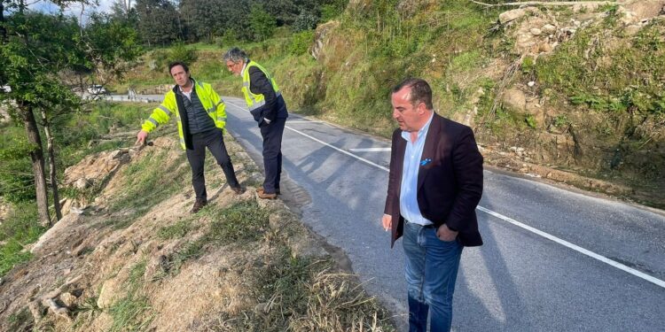 Presidente da Câmara visita pontos críticos de estradas nacionais com Infraestruturas de Portugal