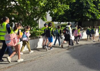 Boleia Humana levou dezenas de alunos a pé até à escola. Iniciativa assinalou o Dia Mundial do Ambiente e promoveu hábitos de vida saudáveis