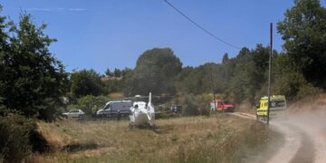 Homem ferido após queda de estrutura durante limpeza de poço em Aldeia de Nogueira
