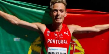 José Carlos Pinto de ouro nos 5.000 metros nos Jogos do Mediterrâneo